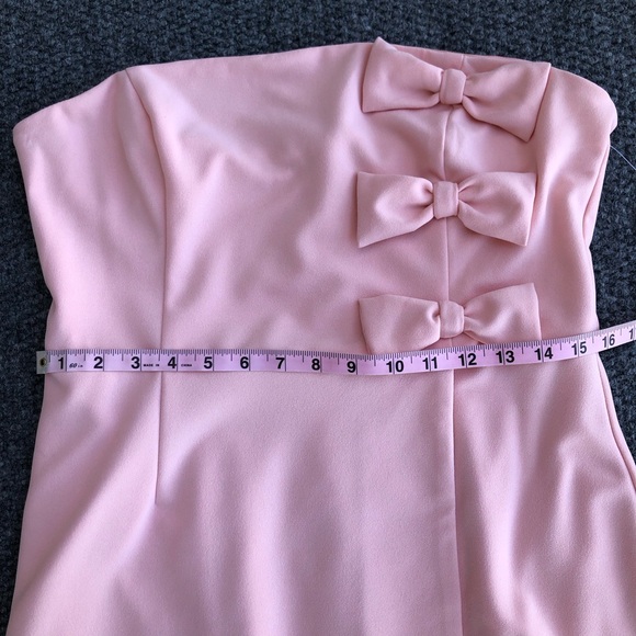 AQUA bow strapless mini dress size XL - Picture 7 of 14
